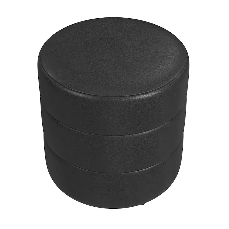 HomePop Pouf Rond Rembourré