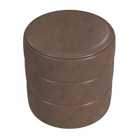 HomePop Pouf Rond Rembourré