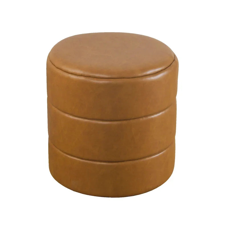 HomePop Pouf Rond Rembourré