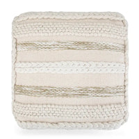 Poufs carrés WYNDENHALL Silva Boho en motif tissé à la main