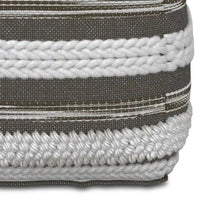 Poufs carrés WYNDENHALL Silva Boho en motif tissé à la main