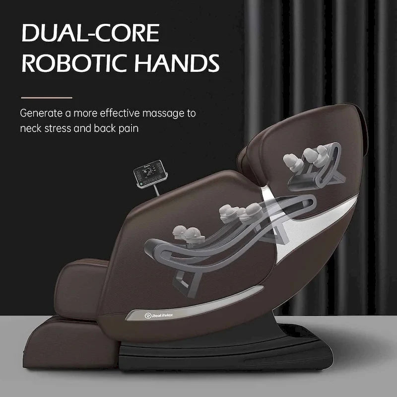Fauteuil de massage Ukuowu Faovr 04 ADV avec massage corps complet à gravité zéro, double-cœur S Track et commande par application