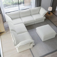 Canapé Sectionnel Forme L Moderne Rembourré Modulable