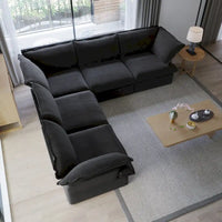 Canapé Sectionnel Forme L Moderne Rembourré Modulable
