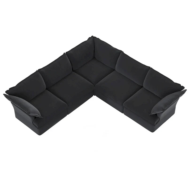 Canapé Sectionnel Forme L Moderne Rembourré Modulable
