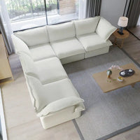 Canapé Sectionnel Forme L Moderne Rembourré Modulable