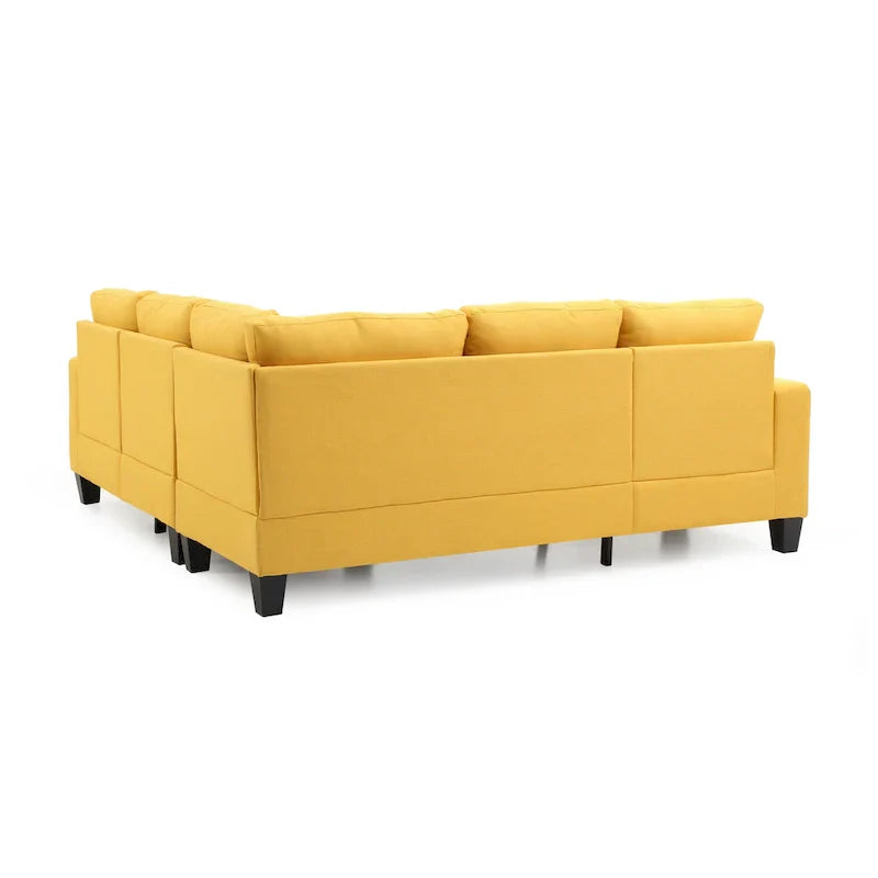 Canapé Sectionnel en Tissu Sergé Newbury