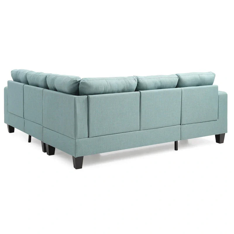Canapé Sectionnel en Tissu Sergé Newbury