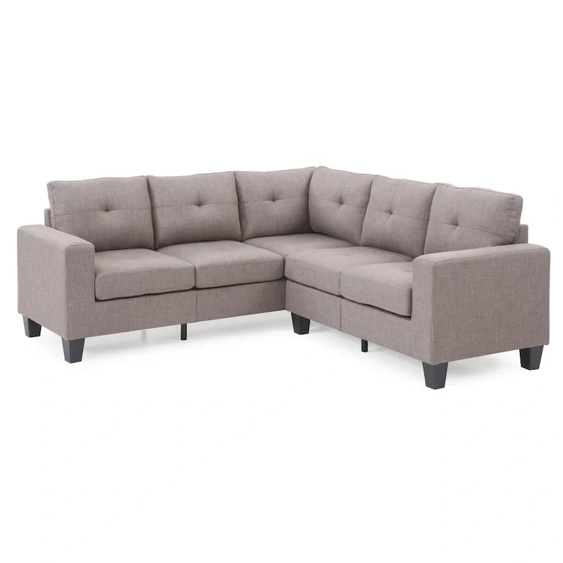 Canapé Sectionnel en Tissu Sergé Newbury
