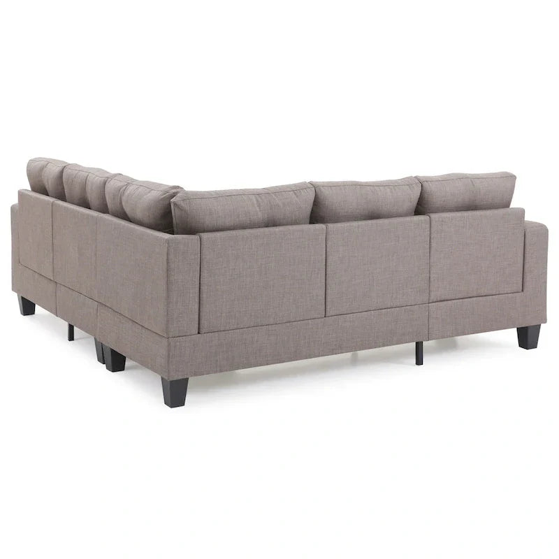 Canapé Sectionnel en Tissu Sergé Newbury