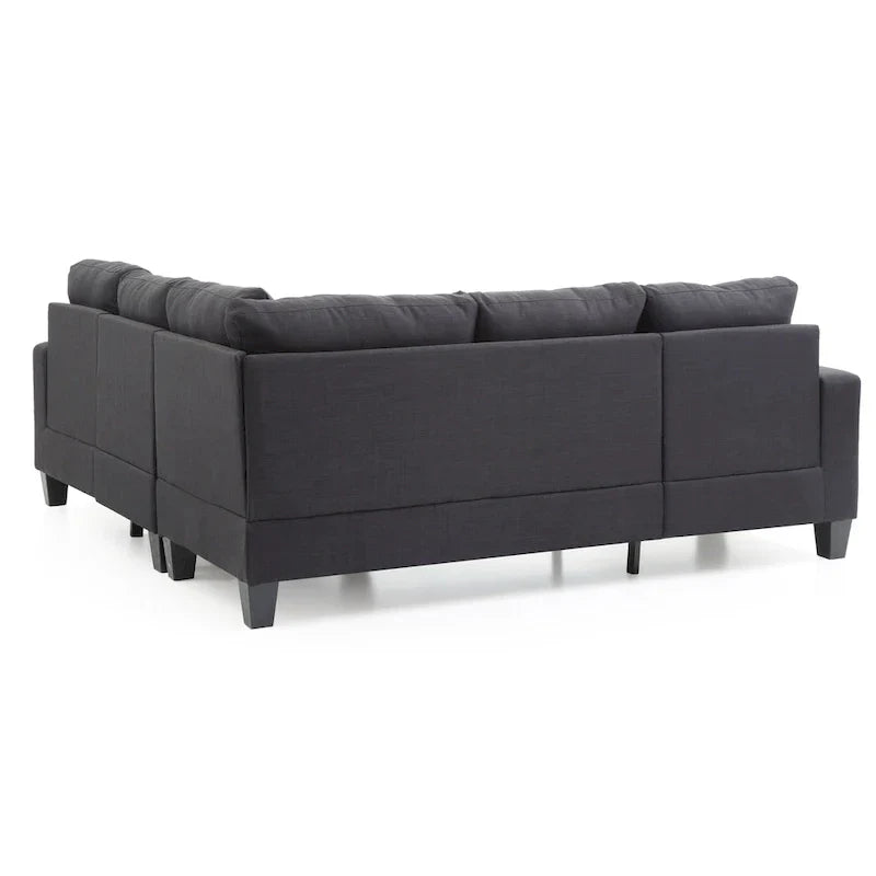 Canapé Sectionnel en Tissu Sergé Newbury
