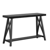 Table d'entrée de canapé Bryson rustique à base en X par iNSPIRE Q Classic