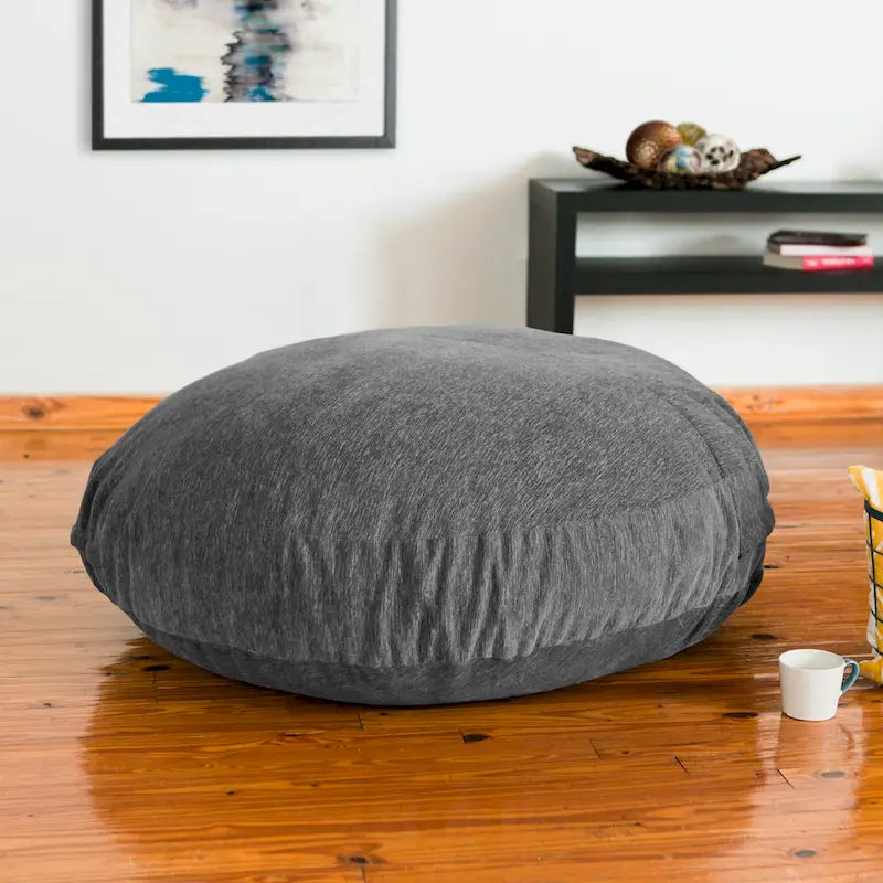 Pouf poire lounge Jaxx Cocoon avec housse en chenille