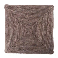Le pouf/coussin de sol en jute texturé Faxon de Curated Nomad