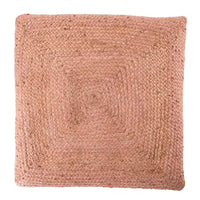 Le pouf/coussin de sol en jute texturé Faxon de Curated Nomad
