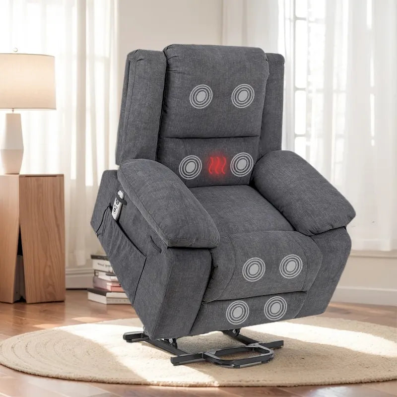 Fauteuil Inclinable Électrique de Massage, Élévation Multifonction, Minuterie