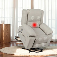 Fauteuil Inclinable Électrique de Massage, Élévation Multifonction, Minuterie