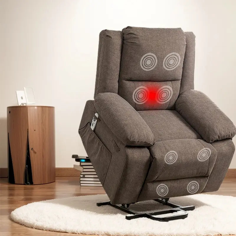 Fauteuil Inclinable Électrique de Massage, Élévation Multifonction, Minuterie