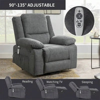 Fauteuil Inclinable Électrique de Massage, Élévation Multifonction, Minuterie