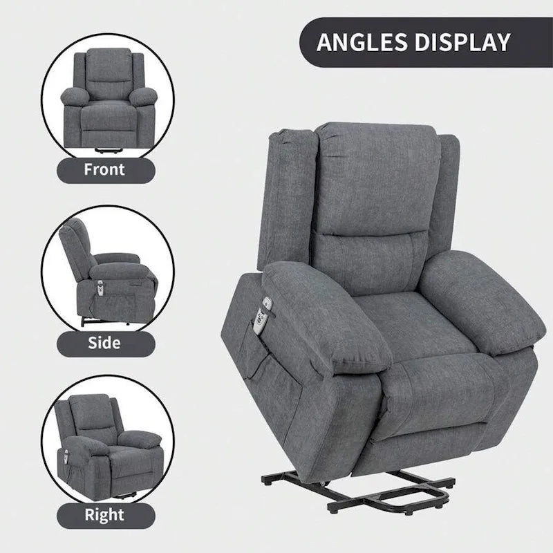 Fauteuil Inclinable Électrique de Massage, Élévation Multifonction, Minuterie