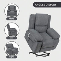 Fauteuil Inclinable Électrique de Massage, Élévation Multifonction, Minuterie