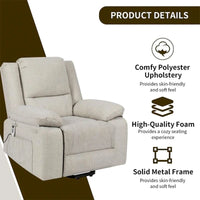 Fauteuil Inclinable Électrique de Massage, Élévation Multifonction, Minuterie