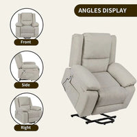 Fauteuil Inclinable Électrique de Massage, Élévation Multifonction, Minuterie