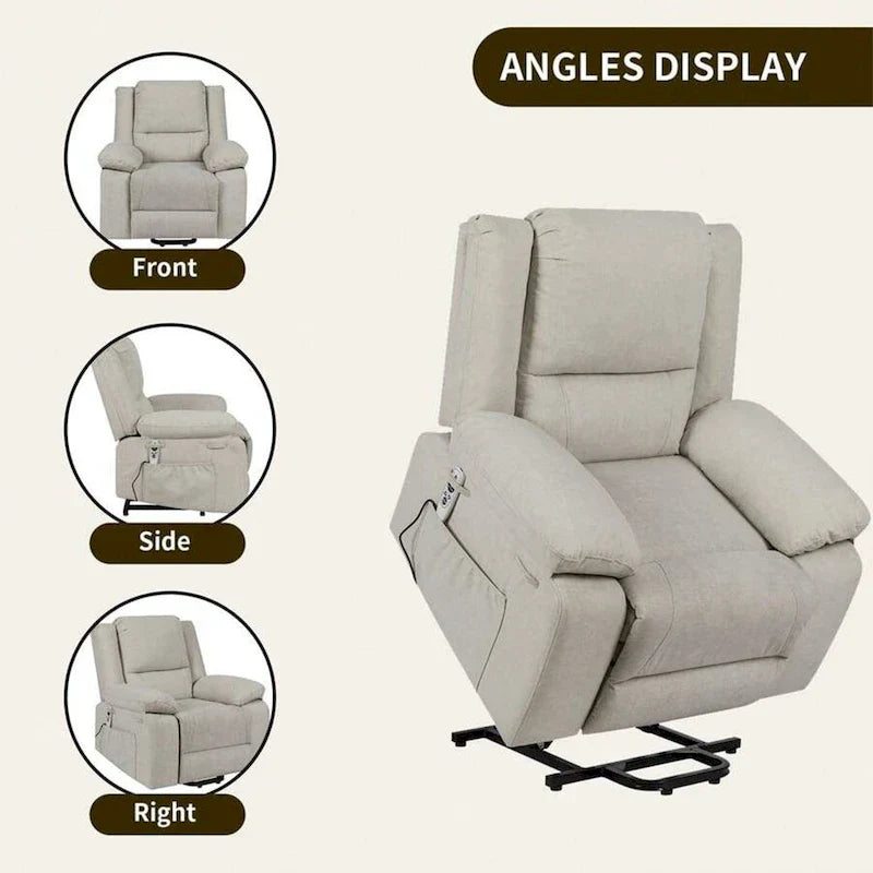 Fauteuil Inclinable Électrique de Massage, Élévation Multifonction, Minuterie