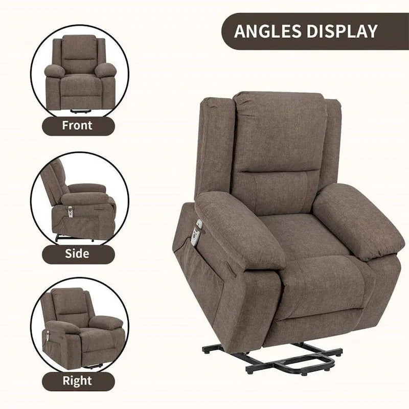 Fauteuil Inclinable Électrique de Massage, Élévation Multifonction, Minuterie