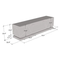 Meuble TV avec cheminée électrique Shu WH-EF 71