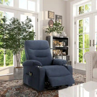 Clihome Fauteuil inclinable de massage électrique doux rembourré avec porte-gobelet