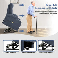 Clihome Fauteuil inclinable de massage électrique doux rembourré avec porte-gobelet