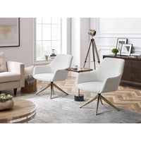 Fauteuil pivotant Art Leon en similicuir