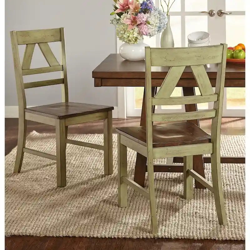 Chaises de salle à manger style rustique Vintner Simple Living (lot de 2)