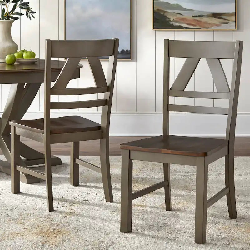 Chaises de salle à manger style rustique Vintner Simple Living (lot de 2)