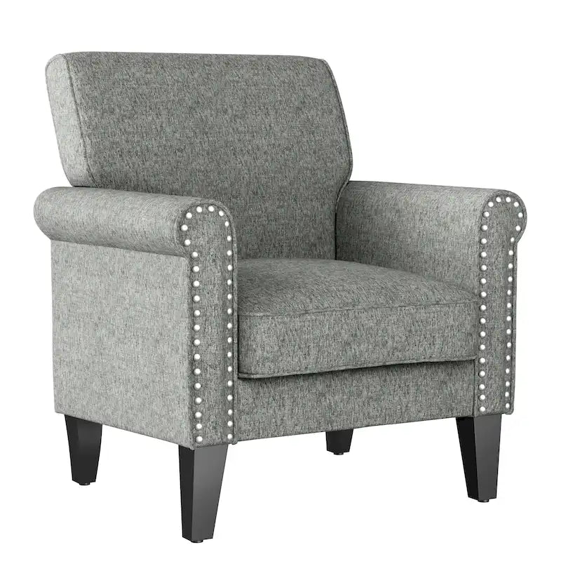 Fauteuil à accoudoirs roulés Herve Copper Grove