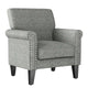 Fauteuil à accoudoirs roulés Herve Copper Grove