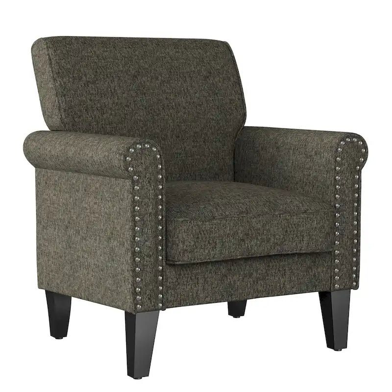 Fauteuil à accoudoirs roulés Herve Copper Grove
