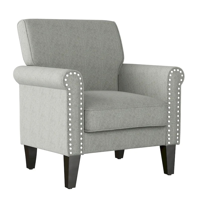 Fauteuil à accoudoirs roulés Herve Copper Grove