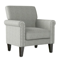 Fauteuil à accoudoirs roulés Herve Copper Grove