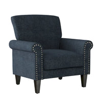 Fauteuil à accoudoirs roulés Herve Copper Grove