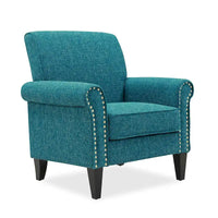 Fauteuil à accoudoirs roulés Herve Copper Grove