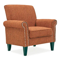 Fauteuil à accoudoirs roulés Herve Copper Grove
