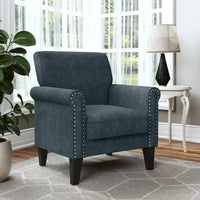 Fauteuil à accoudoirs roulés Herve Copper Grove