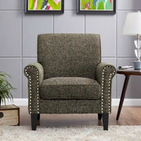Fauteuil à accoudoirs roulés Herve Copper Grove