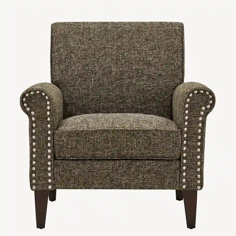 Fauteuil à accoudoirs roulés Herve Copper Grove