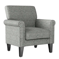 Fauteuil à accoudoirs roulés Herve Copper Grove