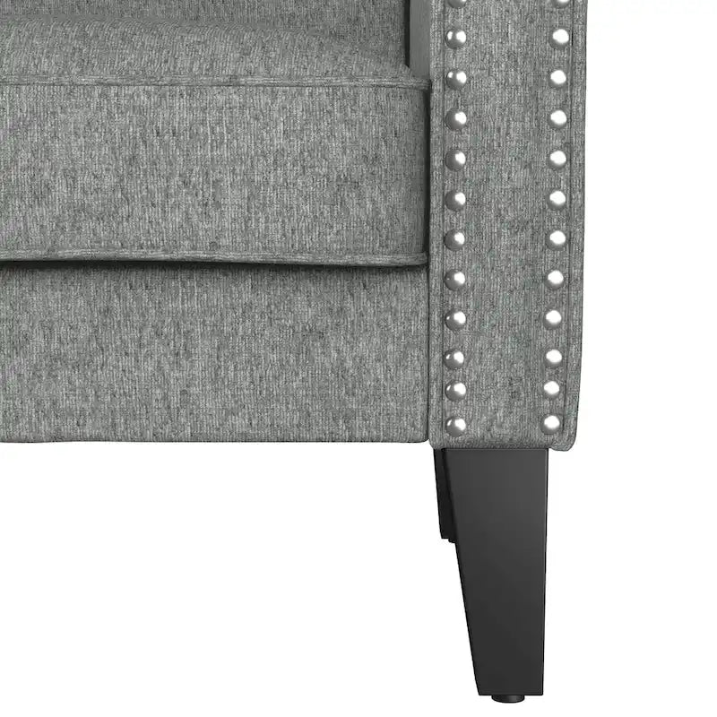 Fauteuil à accoudoirs roulés Herve Copper Grove