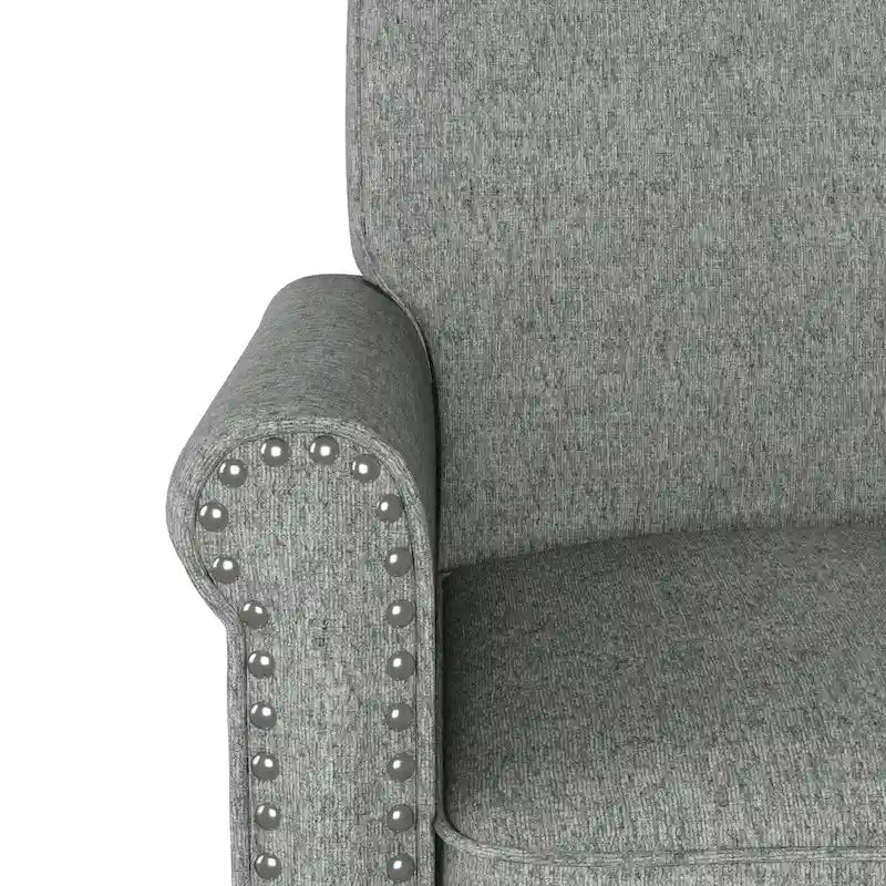 Fauteuil à accoudoirs roulés Herve Copper Grove