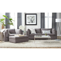 Ensemble de canapé 3 places et fauteuil câlin en tissu Enda Pillow Back de Roundhill Furniture